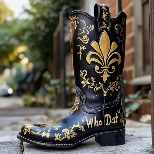Who Dat Woman — The Saints Ride-or-Die Boot